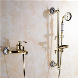 Brizo Litze Brilliance Luxe Gold Shower Fixture